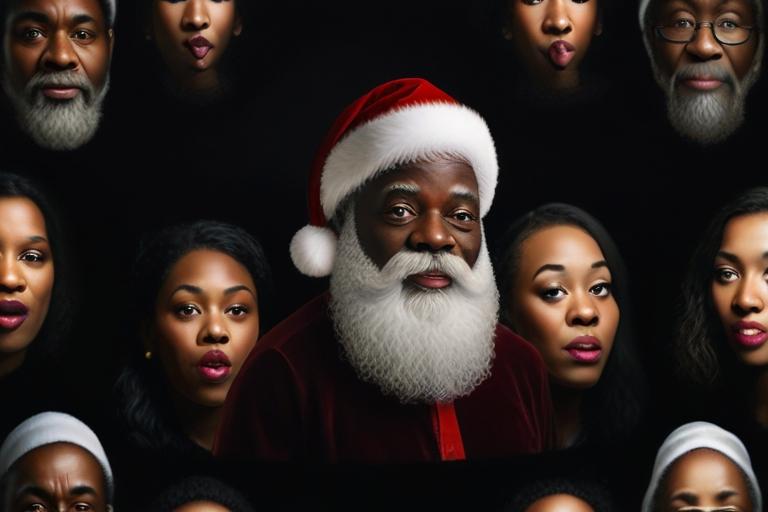 Black Santa Claus photo